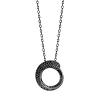 Collana Crivelli Donna Like in Oro bianco Diamante Black 1.25 Ct 47445756 - 47445756